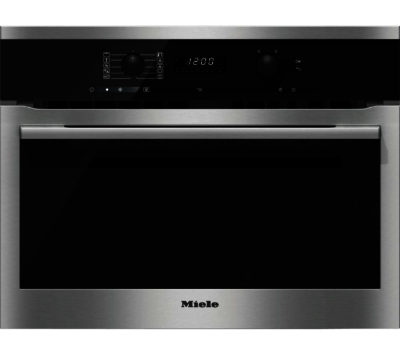 Miele H6100BM Built-in Combination Microwave - Clean Steel